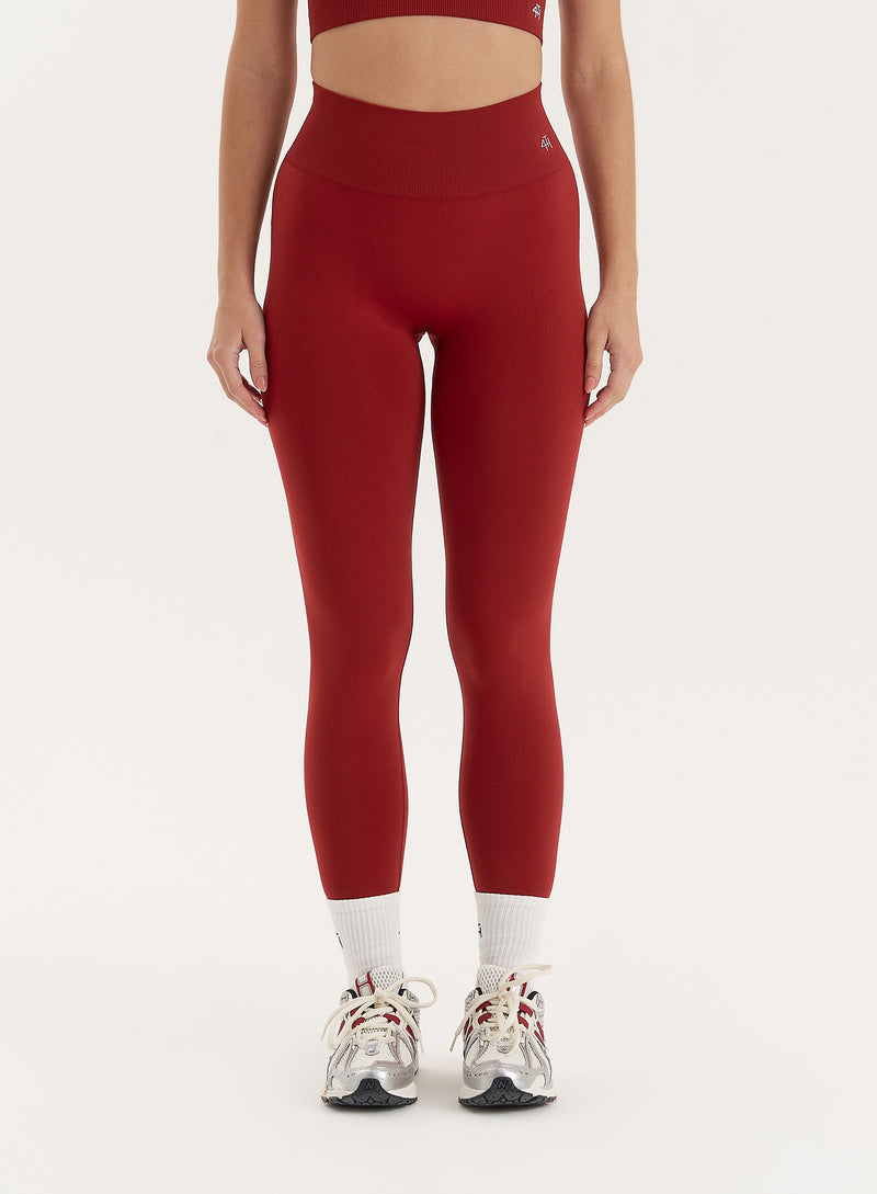 Red Sculpting Seamless Gym Leggings- Tyler