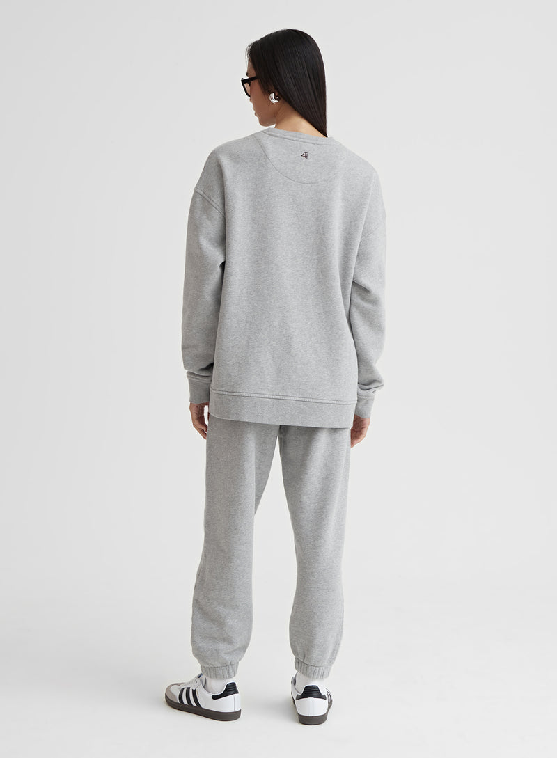 Grey Marl Fourth Studio Oversized Sweatshirt – Dianna