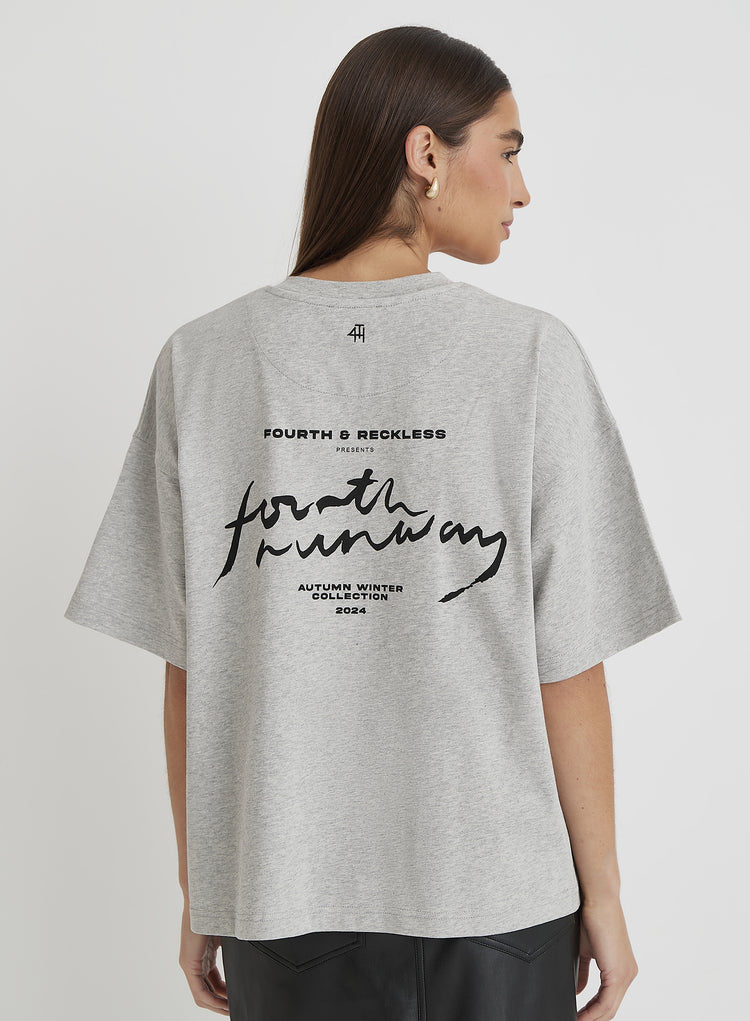 Grey Fourth Runway T-Shirt- Kate