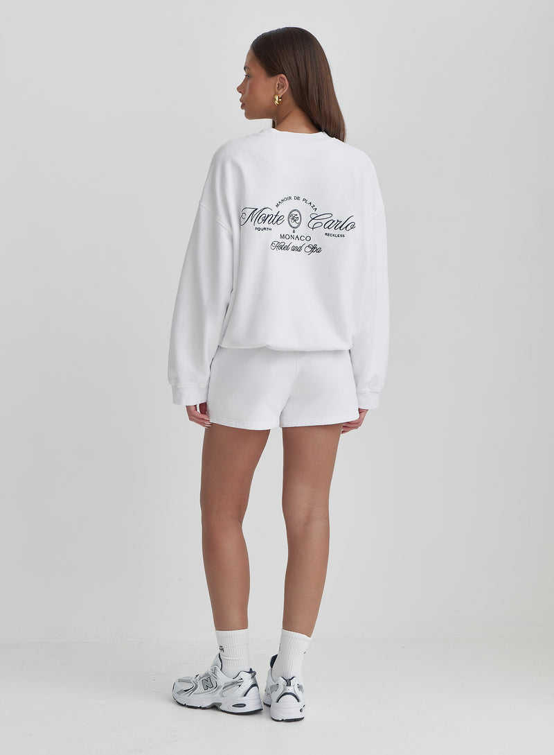 Women s Cream Monte Carlo Oversized Sweatshirt Leone 4th Reckless