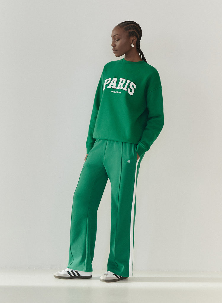 Green 4th Wide Leg Branded Jogger - Fergie