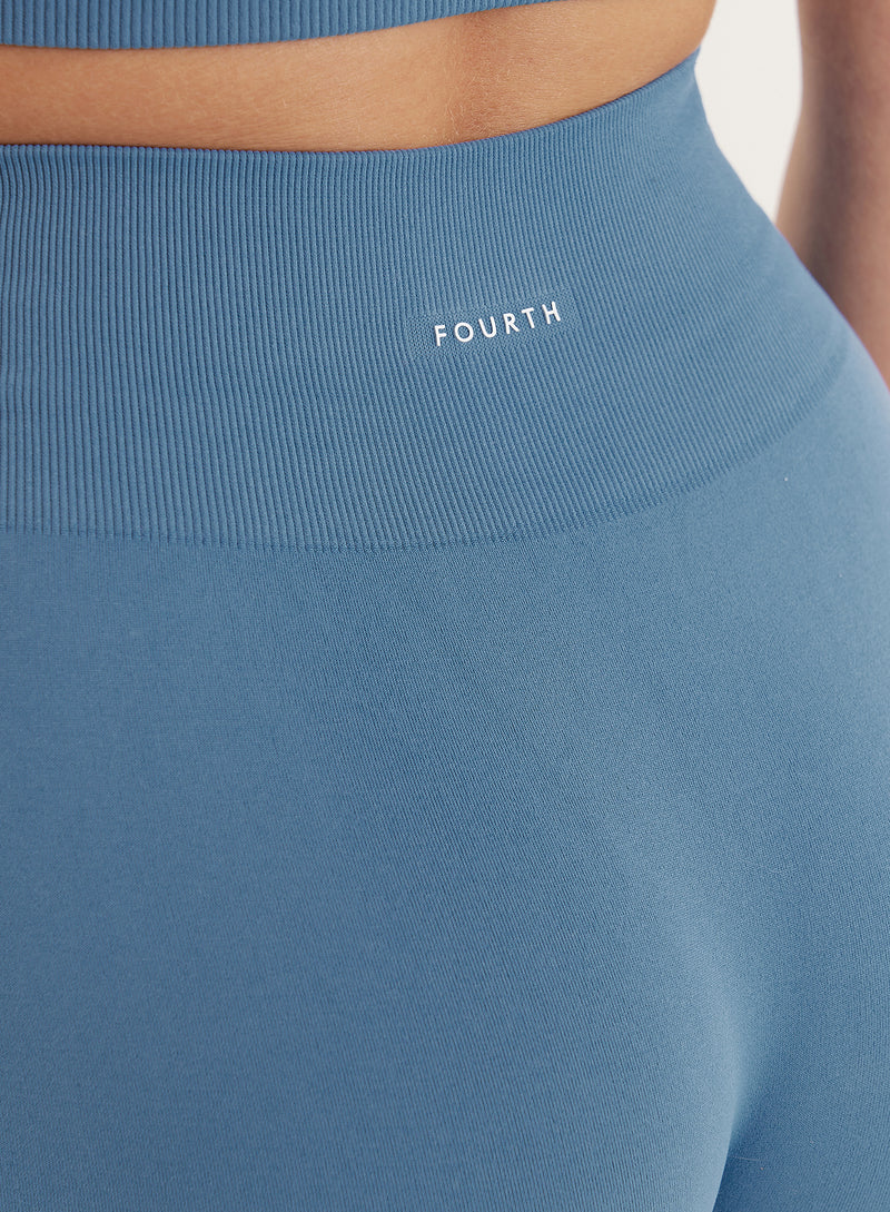 Blue Sculpting Seamless Gym Leggings- Tyler