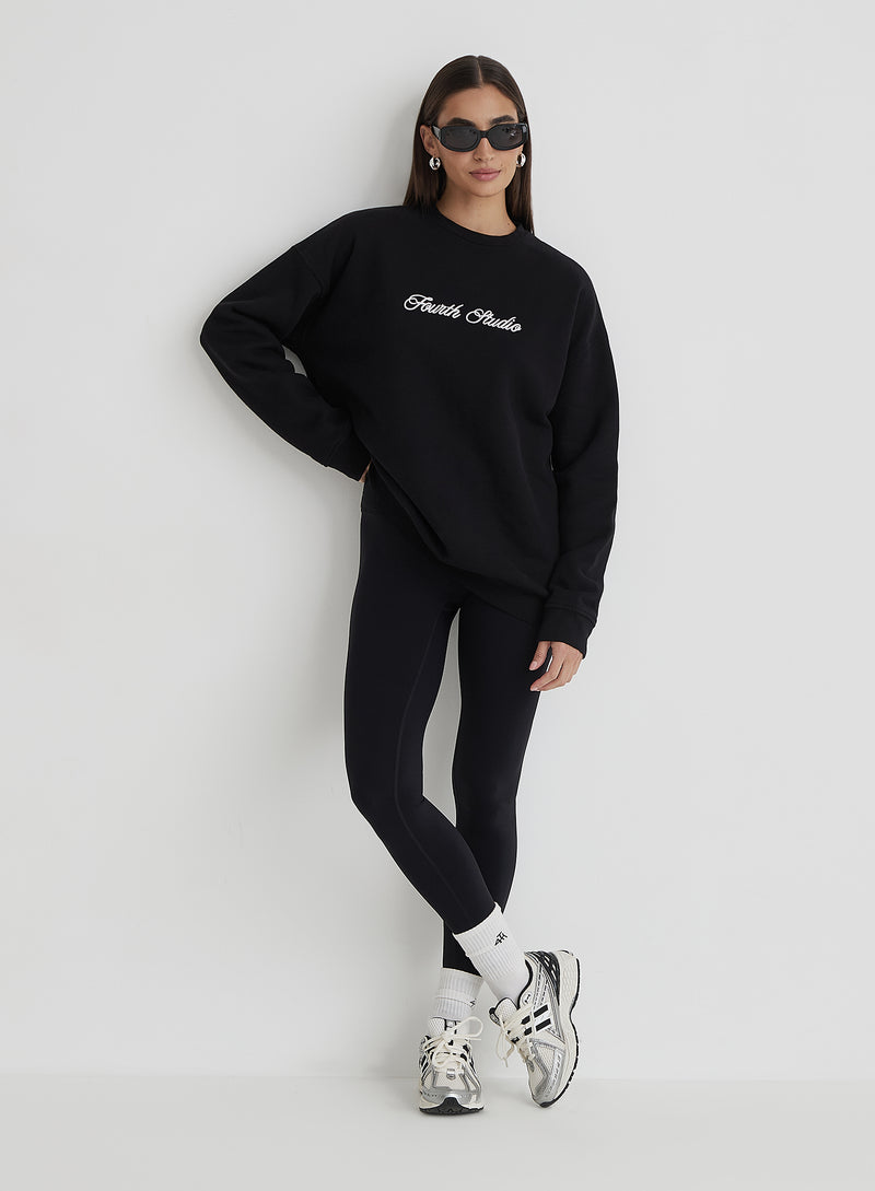 Washed Black Fourth Studio Oversized Sweatshirt - Gigi