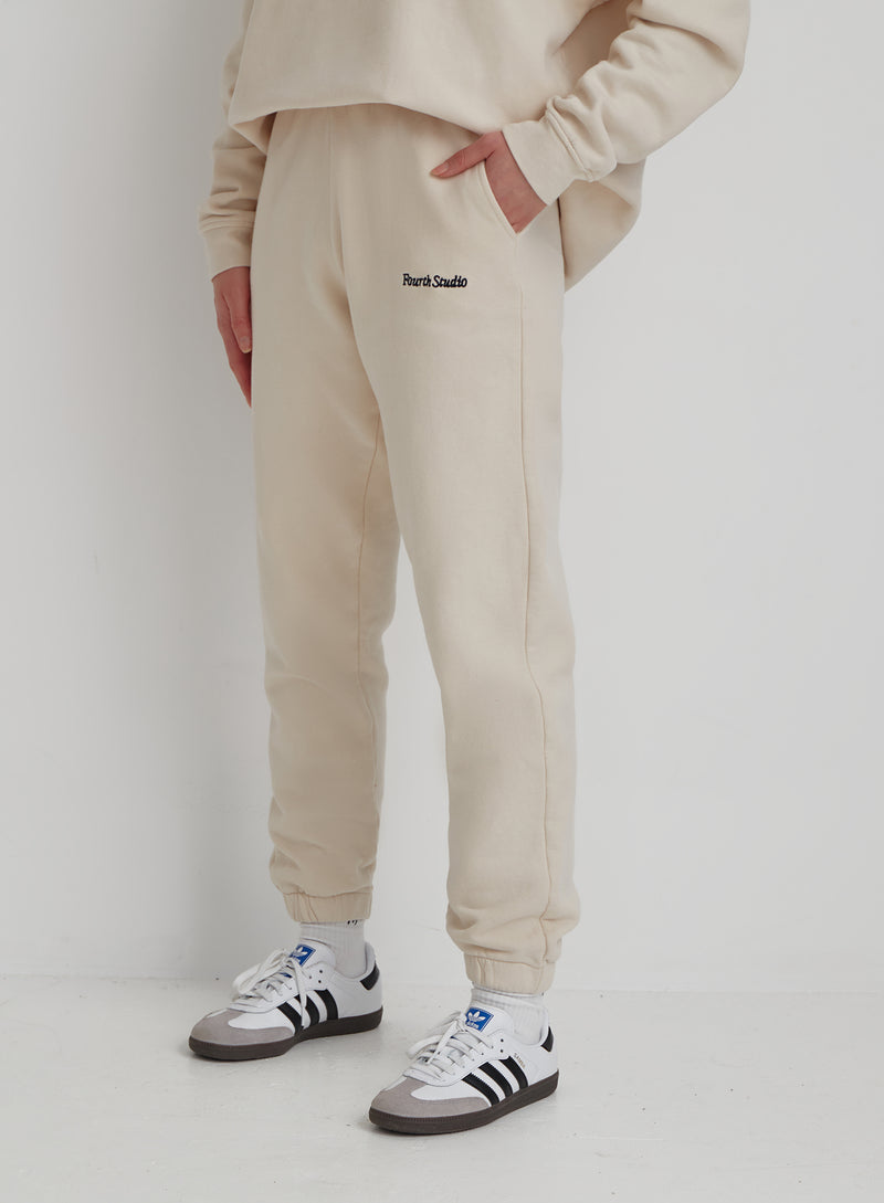 Cream Fourth Studio Joggers - Ferne