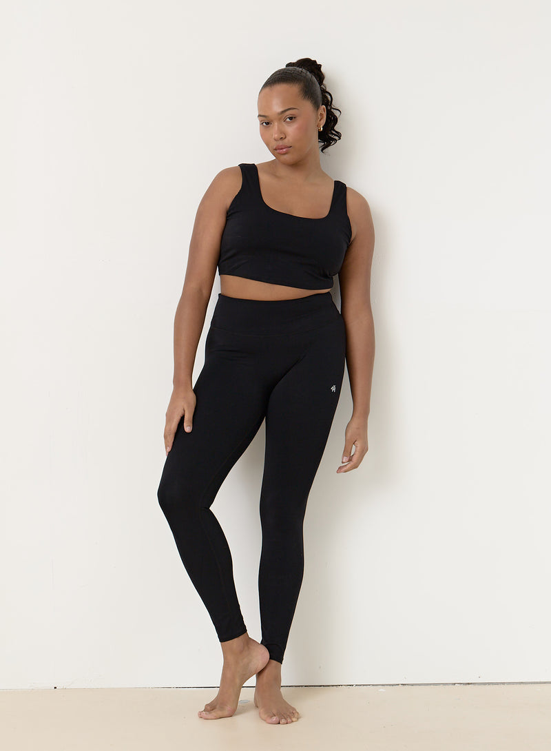 Black Fourth Crop Top- Elessia