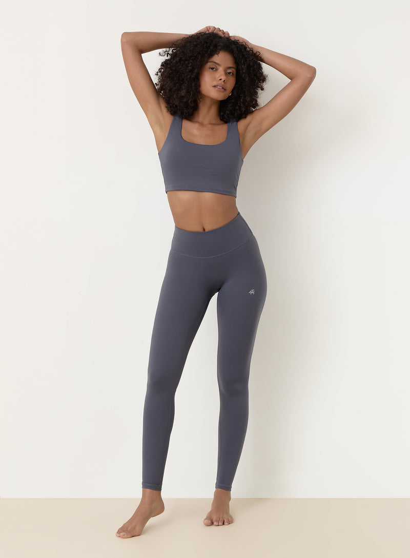 Slate Blue Fourth High Waisted Legging- Elessia