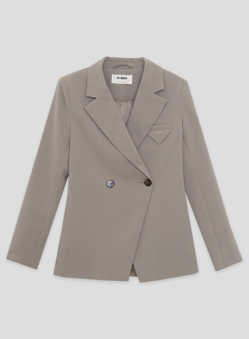 Olive Tailored Asymmetric Blazer- Bianca