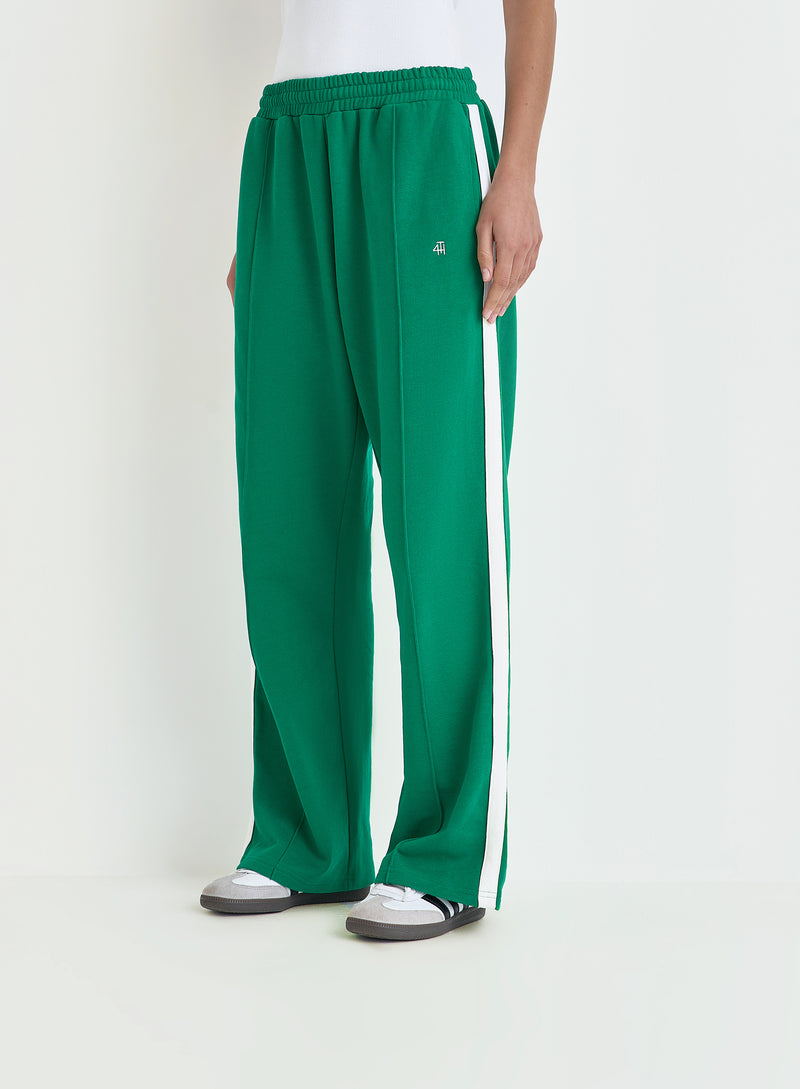 Green 4th Wide Leg Branded Jogger - Fergie