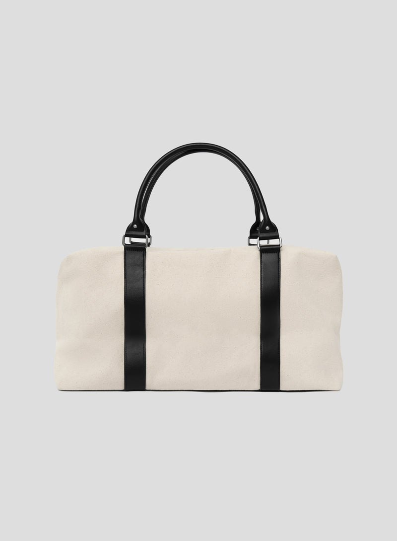 Beige Fourth Branded Duffle Bag- Alfie