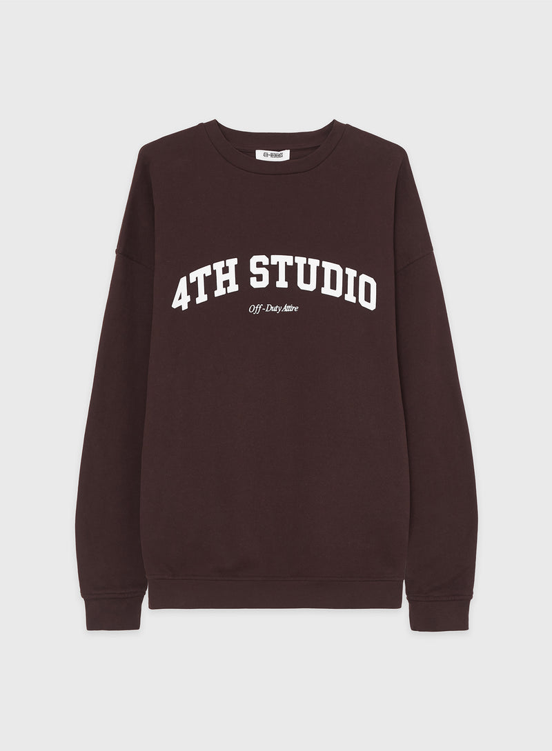 Espresso Fourth Studio Oversized Sweatshirt – Sera