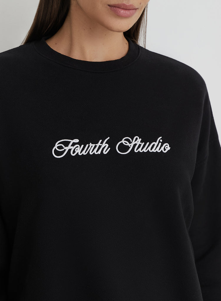 Washed Black Fourth Studio Oversized Sweatshirt - Gigi