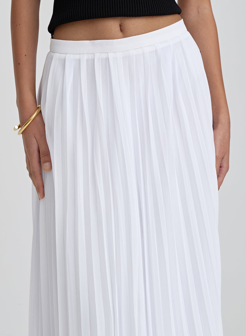 Pleated maxi skirt usa best sale