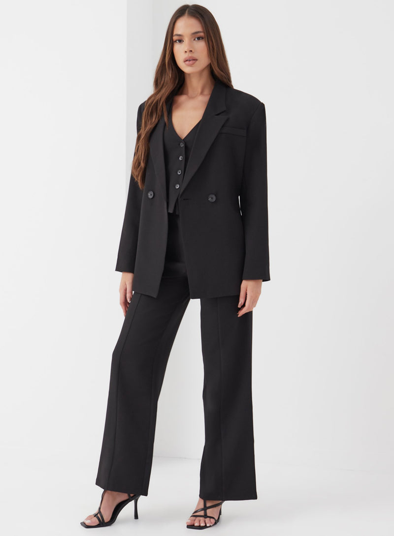 Aster Double Breasted Blazer Black - 4 - 4th&Reckless