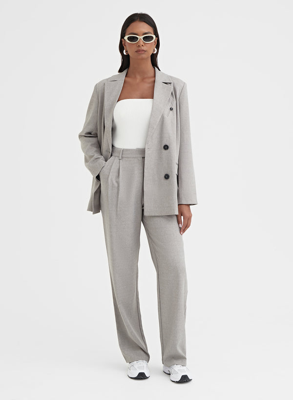 Grey Slouchy Tailored Trouser – Aire