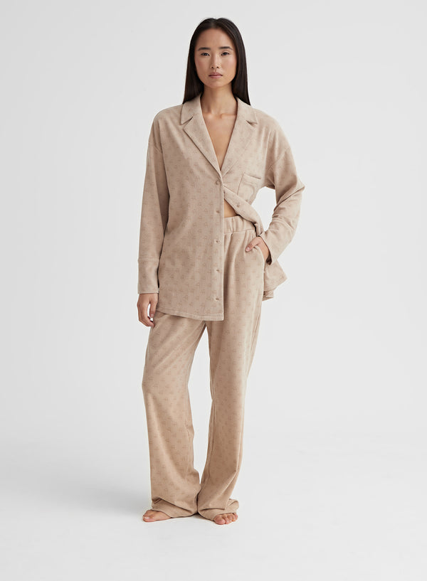 Nude Jersey Elasticated Pyjama Trousers - Artemis
