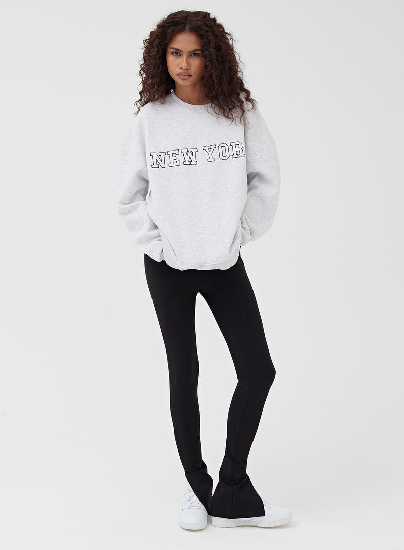 Grey New York Oversized Sweatshirt – Savannah - 6