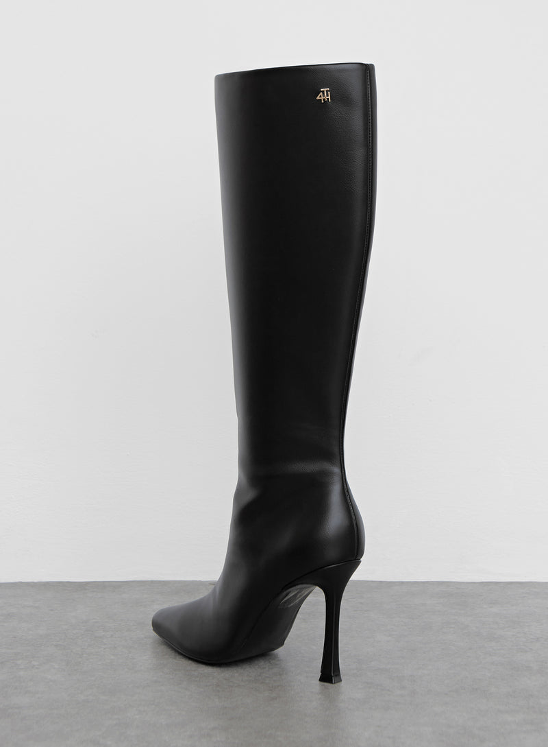Jimmy Choo Cece High Heels Boots In Black Leather | ModeSens